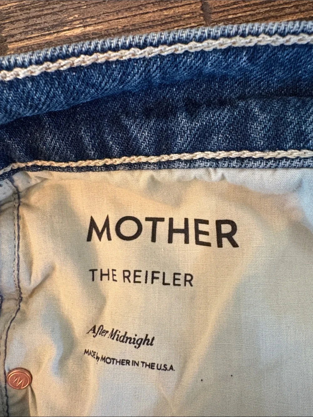 Mother Superior The Reifler Jeans After Midnight Size 30 NWT - Picture 11 of 14